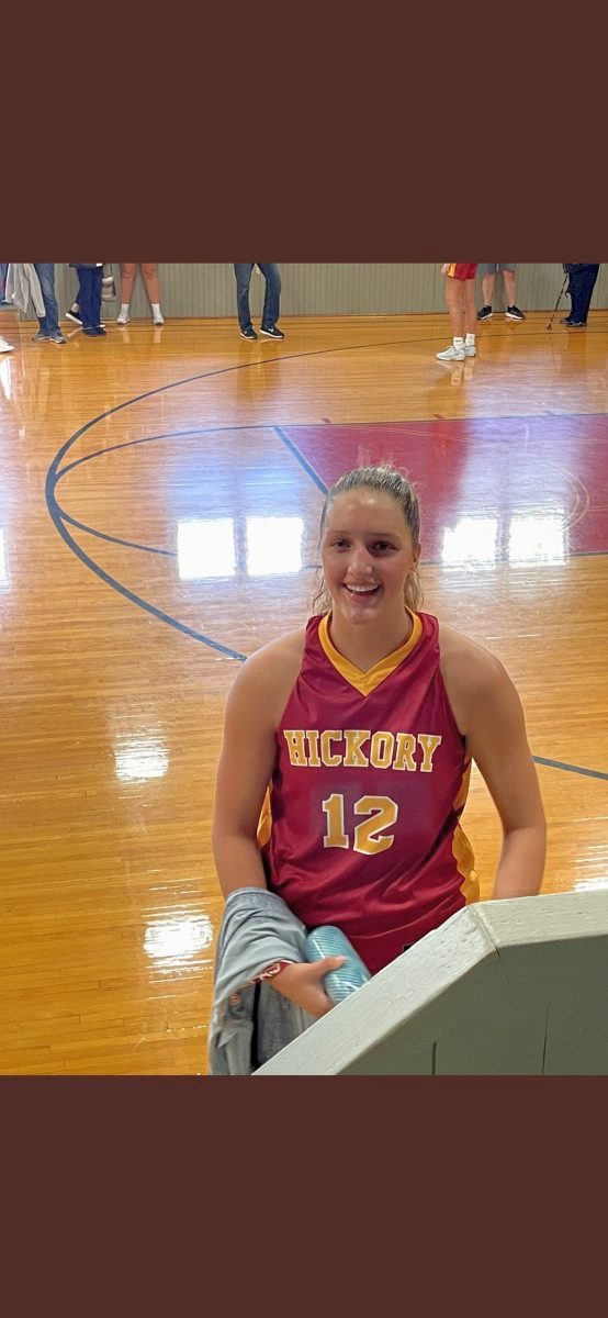 Trinity's Sydney Jaynes competed in the Hoosier Reunion All-Star game, based off the movie "Hoosiers." Submitted photo