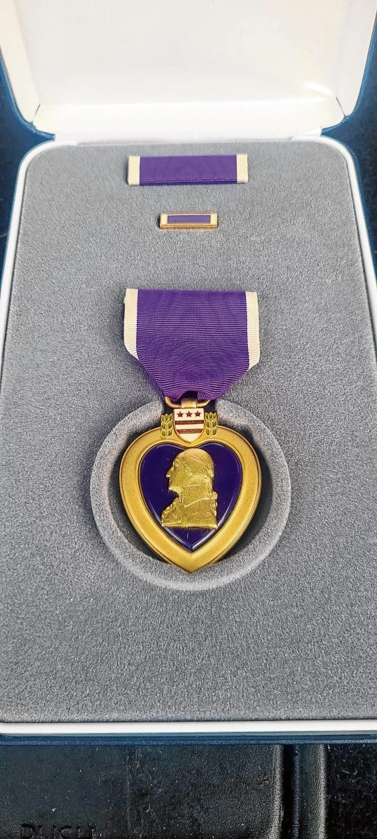 Jason Reed’s Purple Heart.  SUBMITTED photo