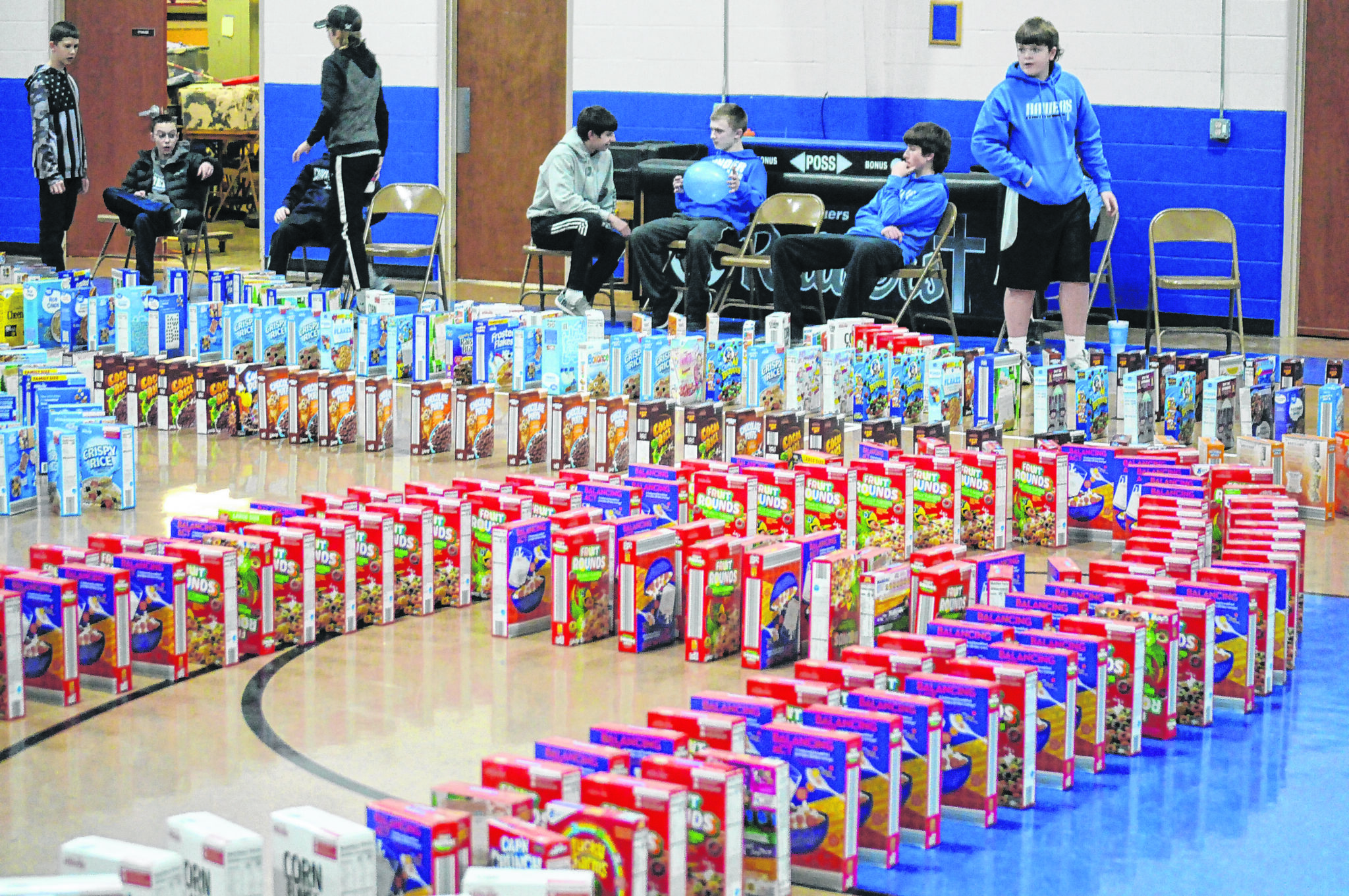 Sauers sets record with cereal box collection for local food pantries