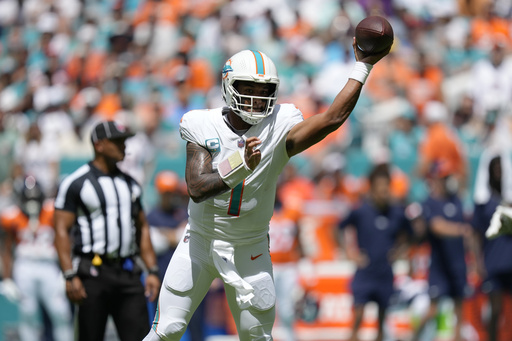 Tagovailoa, Dolphins score most points by NFL team since 1966 in 70-20 win  over Wilson, Broncos, Sports